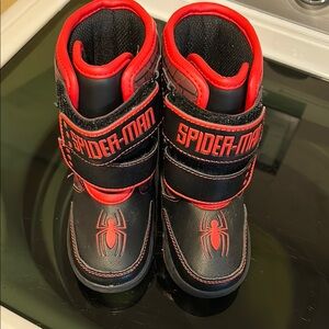 Spiderman Black and Red Winter Boots for Toddlers